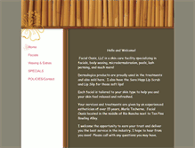 Tablet Screenshot of facialoasis.com